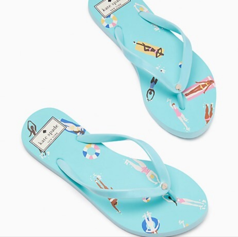 Kate Spade Fiji Poolside Flip Flops New With Tags